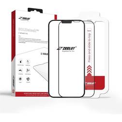 Zeelot Solid Sleek Glass Screen Protector for iPhone 13/13 Pro