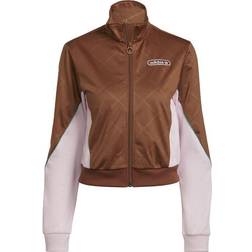 adidas Training Jacket Women - Wild Brown/Clear Pink