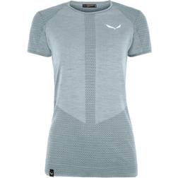 Salewa Zebru Responsive Short Sleeve T-shirt Women - Flint Stone