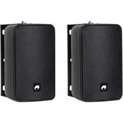 Omnitronic ODP-204 Enceinte Murale 80 W 16 Ω Noir 1 Paires