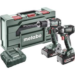 Metabo Verktygspaket Combo Set 2.8.3 18V med 2st 2,0Ah 5,2Ah batterier & laddare ASC 55
