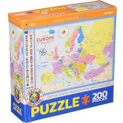 Eurographics Map of Europe 200 Pieces