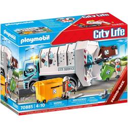 Playmobil City Life Recycling Truck with Flashing Light 70885