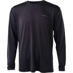 Endurance Mell Melange L/S T-shirt Men - Black