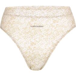 Icebreaker Culotte Taille Haute Mérinos Queens - Femme - Sand/Snow