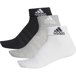 Adidas Ankle Socks 3-pack Unisex - Medium Grey Heather/White/Black