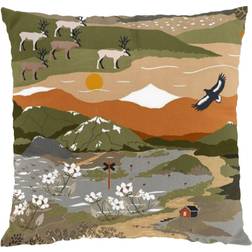 Arvidssons Textil Fjällvandring Kuddöverdrag Grön (45x45cm)