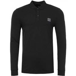 HUGO BOSS Passerby Long Sleeve Polo Shirt - Black