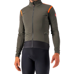 Castelli Alpha ROS 2 Light Jacket Men - Military Green/Fiery Red/Black