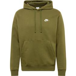 Nike Club Fleece Pullover Hoodie - Rough Green/White