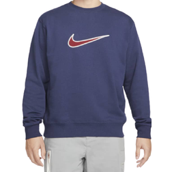 Nike Swoosh Fleece Sweatshirt - Midnight Navy