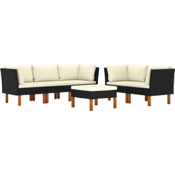 vidaXL 3059738 Loungeset, Bord inkl. 5 Soffor