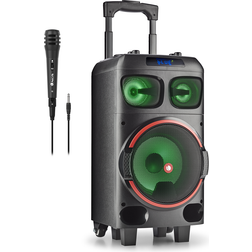 NGS Wild Dub Zero Portatile 120W 8" Ruote Subwoofer + Doppio Tweeter 3" Micro SD-USB-AUX IN-