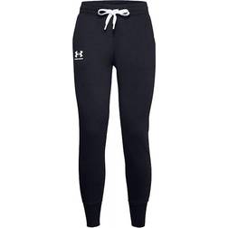 Under Armour Women's Rival Fleece Joggers - Black/White