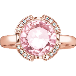 Thomas Sabo Signature Line Pavé Ring - Rose Gold/Pink/Transperant