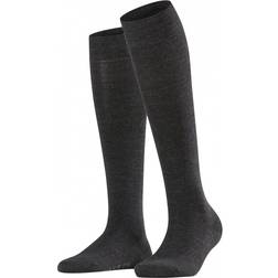 Falke Sokken Women Softmerino Knee High - Antraciet