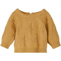 Lil'Atelier Rubina LS Loose Short Knit - Antelope