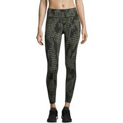 Casall Essential Printed Tights - Survive Dark Green