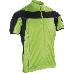 Spiro Bikewear Full Zip Performance Top Men - Green\Black
