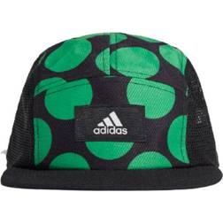 adidas Five-Panel Power Cap - Black/Vivid Green/White