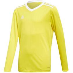 adidas Tabela 18 Long Sleeve Jersey Kids - Yellow/White