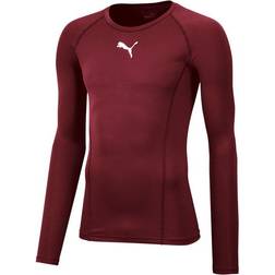 Puma Liga Long Sleeve Baselayer Men - Dark Red