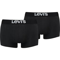 Levi's Lot de 2 Boxers Ceinture Elastique - Noir Logo Blanc en Coton