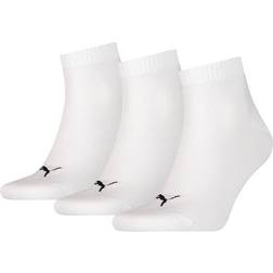 Puma Quarter Training Ankle Socks 3-pack Unisex - White