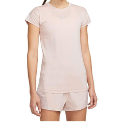 Nike Dri-FIT Run Division Short-Sleeve Running T-shirt Women - Pink Oxford/Sail/Reflective Silver