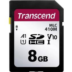 Transcend 410M MLC SDHC Class 10 UHS-I U1 V10 A1 8GB