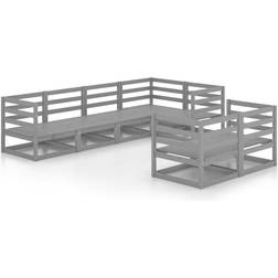 vidaXL 3075646 Loungeset, Bord inkl. 7 Soffor