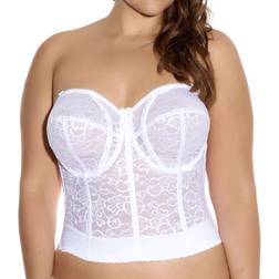 Goddess Lace Bridal Bustier Bra - White