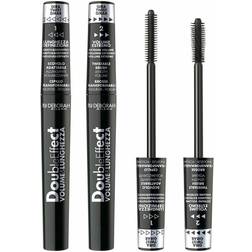 Deborah Milano Double Effect Volume & Length Mascara Black 2-pack