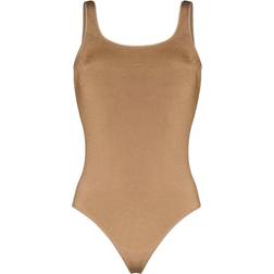 Wolford Body À col rond en coton mélangé - Taille - Beige