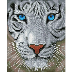 Diamond Dotz Diamond Dotz 34x42 cm Hvid Tiger