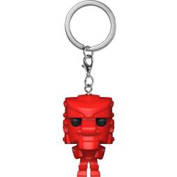 Funko Pocket POP keychain Mattel Rock Em Sock Em Robot Red