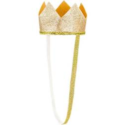 PartyDeco Prinsesskrona Guldglittrig