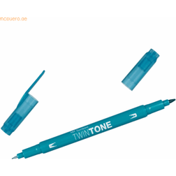 Tombow TwinTone Marker 0.3/0.8mm Turquoise Blue