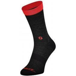 Scott Trail Crew Socks Unisex - Dark Grey/Fiery Red