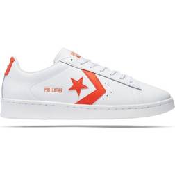 Converse Pro Leather OX - White/Bright Poppy/White