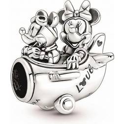 Pandora Disney Mickey Mouse & Minnie Mouse Airplane Charm - Silver