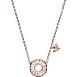 Emporio Armani Sentimental Necklace - Rose Gold/Transparent