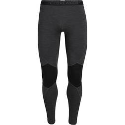 Icebreaker Merino 260 Zone Thermal Leggings Men - Jet Heather/Black