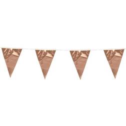 Globos Vimpel Flagguirlande Metallisk Rosa Guld