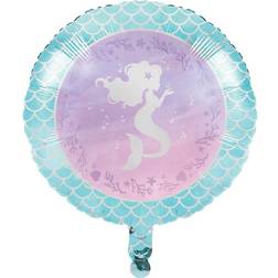 Havfrue folieballon 45,7 cm. Mermaid Shine