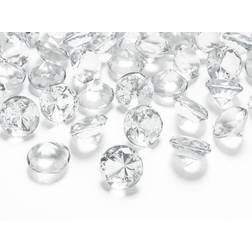 PartyDeco Diamant konfetti 20mm Transparent Klar