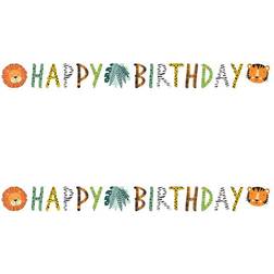 Amscan Letterslinger Happy Birthday Dieren Get Wild