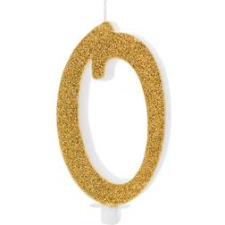 PartyDeco Birthday Candles Tal Gold