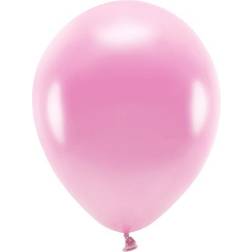 PartyDeco Pink metallic ballon 10 stk