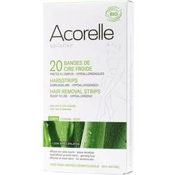 Acorelle Ready to Use Aloe Vera and Beeswax Leg Strips 20 Strips